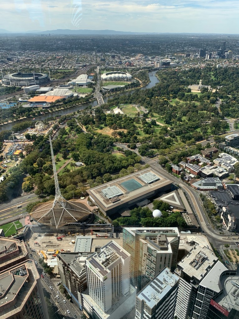 View of city from the observation tower