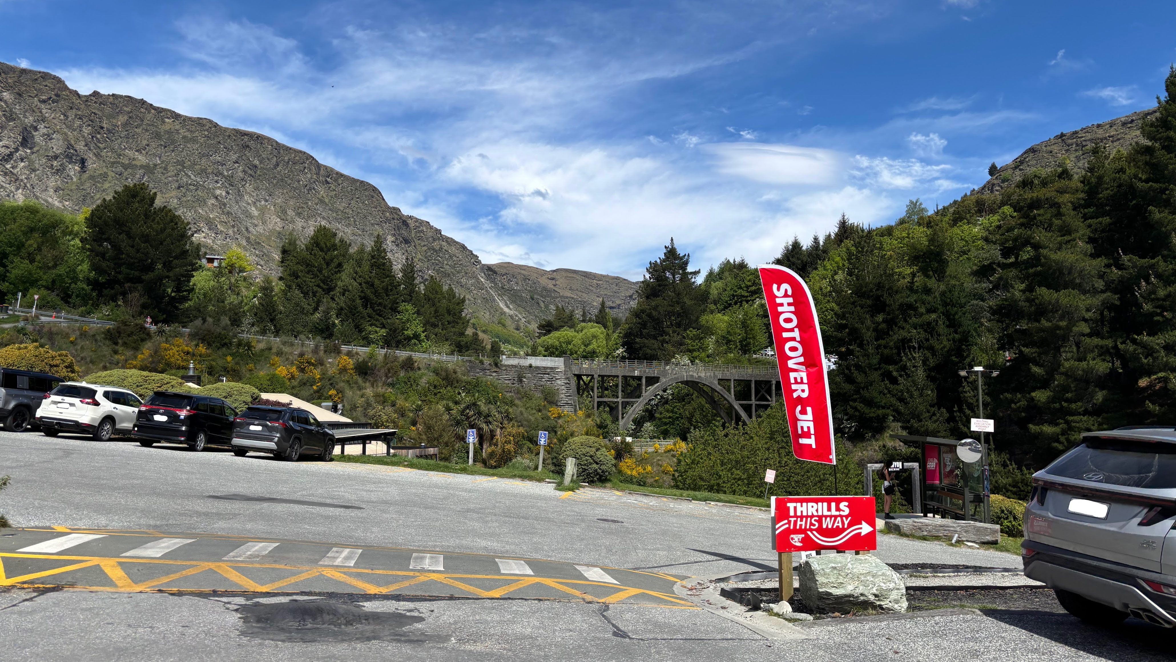 Arthurs Point Shotover Jet car park